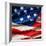Flapping Flag Usa With Wave-Irochka-Framed Art Print