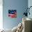 Flapping Flag Usa With Wave-Irochka-Mounted Art Print displayed on a wall