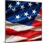 Flapping Flag Usa With Wave-Irochka-Mounted Art Print