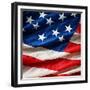 Flapping Flag Usa With Wave-Irochka-Framed Premium Giclee Print