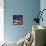 Flapping Flag Usa With Wave-Irochka-Framed Stretched Canvas displayed on a wall