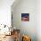 Flapping Flag Usa With Wave-Irochka-Framed Stretched Canvas displayed on a wall
