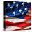 Flapping Flag Usa With Wave-Irochka-Stretched Canvas