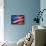 Flapping Flag Usa With Wave-Irochka-Framed Stretched Canvas displayed on a wall