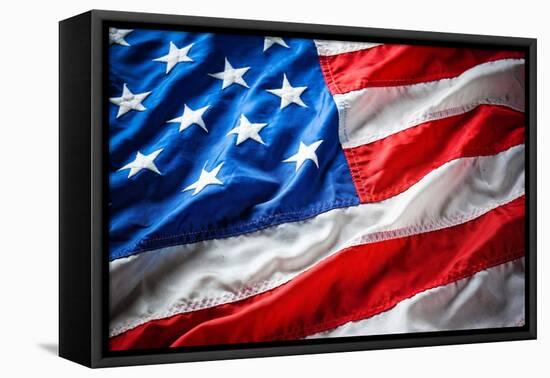 Flapping Flag Usa With Wave-Irochka-Framed Stretched Canvas