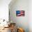 Flapping Flag Usa With Wave-Irochka-Stretched Canvas displayed on a wall