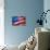 Flapping Flag Usa With Wave-Irochka-Art Print displayed on a wall