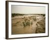 Flash Flood in Oued in Normally Dry Algerian Sahara Region, Algeria-Renner Geoff-Framed Photographic Print