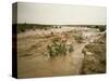 Flash Flood in Oued in Normally Dry Algerian Sahara Region, Algeria-Renner Geoff-Stretched Canvas