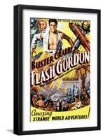 Flash Gordon, Jean Rogers, Larry 'Buster' Crabbe, Charles Middleton, 1936-null-Framed Art Print