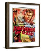 Flash Gordon's Trip to Mars, Buster Crabbe, Charles Middleton, 1938-null-Framed Art Print