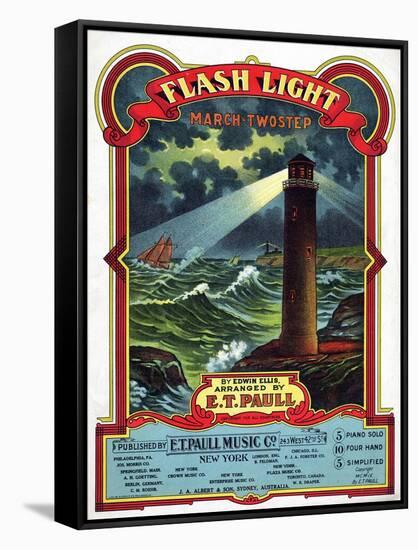 "Flash Light" from the Sheet Music Collection at National Museum of American History-null-Framed Stretched Canvas