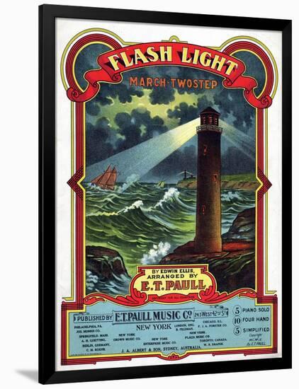 "Flash Light" from the Sheet Music Collection at National Museum of American History-null-Framed Art Print