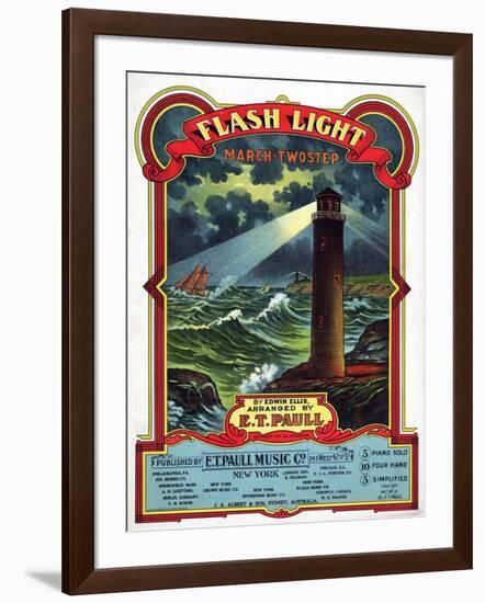 "Flash Light" from the Sheet Music Collection at National Museum of American History-null-Framed Art Print