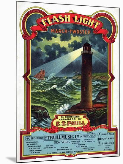 "Flash Light" from the Sheet Music Collection at National Museum of American History-null-Mounted Art Print