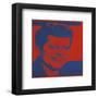 Flash-November 22, 1963, 1968 (red & blue)-Andy Warhol-Framed Art Print