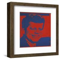 Flash-November 22, 1963, 1968 (red & blue)-Andy Warhol-Framed Art Print