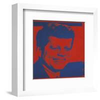 Flash-November 22, 1963, 1968 (red & blue)-Andy Warhol-Framed Art Print