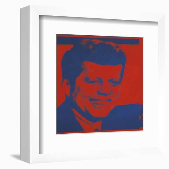 Flash-November 22, 1963, 1968 (red & blue)-Andy Warhol-Framed Art Print