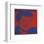 Flash-November 22, 1963, 1968 (red & blue)-Andy Warhol-Framed Art Print