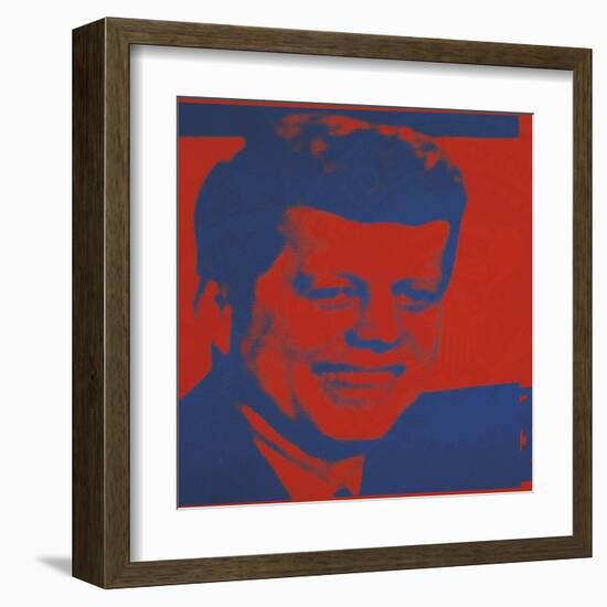 Flash-November 22, 1963, 1968 (red & blue)-Andy Warhol-Framed Art Print