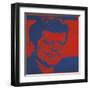 Flash-November 22, 1963, 1968 (red & blue)-Andy Warhol-Framed Art Print