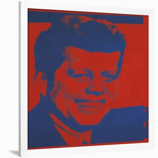 Flash-November 22, 1963, 1968 (red & blue)-Andy Warhol-Framed Art Print