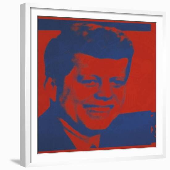 Flash-November 22, 1963, 1968 (red & blue)-Andy Warhol-Framed Giclee Print