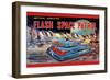 Flash Space Patrol-null-Framed Art Print