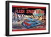 Flash Space Patrol-null-Framed Art Print