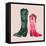 Flashy Boots I-Grace Popp-Framed Stretched Canvas