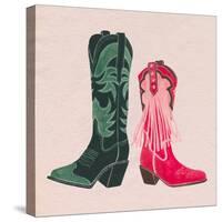 Flashy Boots I-Grace Popp-Stretched Canvas