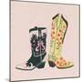 Flashy Boots III-Grace Popp-Mounted Art Print