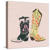 Flashy Boots III-Grace Popp-Stretched Canvas