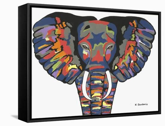 Flashy Elephant-Sartoris ART-Framed Stretched Canvas