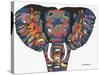 Flashy Elephant-Sartoris ART-Stretched Canvas