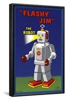 Flashy Jim - The Robot-null-Framed Poster