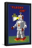 Flashy Jim - The Robot-null-Framed Poster