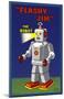 Flashy Jim - The Robot-null-Mounted Poster