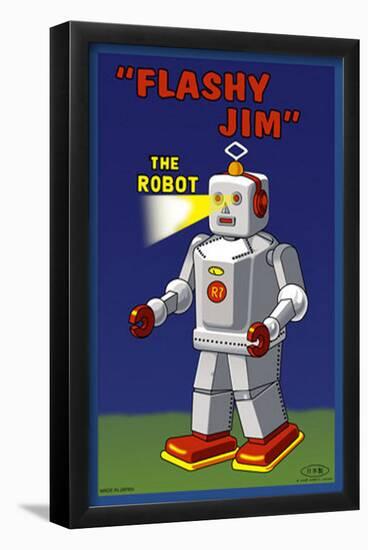 Flashy Jim - The Robot-null-Framed Poster