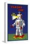 Flashy Jim - The Robot-null-Framed Poster