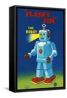 Flashy Jim - The Robot-null-Framed Stretched Canvas