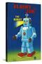 Flashy Jim - The Robot-null-Stretched Canvas