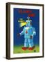 Flashy Jim - The Robot-null-Framed Art Print