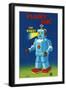 Flashy Jim - The Robot-null-Framed Art Print