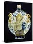Flask Depicting Young Bacchus Seated on Barrel-null-Stretched Canvas