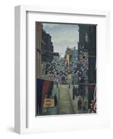 Flask Walk, Hampstead, on Coronation Day-Charles Ginner-Framed Giclee Print