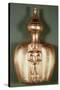 Flask with a Figure of a Cacique Realized from Molten Gold Lost Wax-null-Stretched Canvas