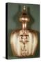 Flask with a Figure of a Cacique Realized from Molten Gold Lost Wax-null-Stretched Canvas