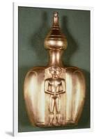Flask with a Figure of a Cacique Realized from Molten Gold Lost Wax-null-Framed Giclee Print